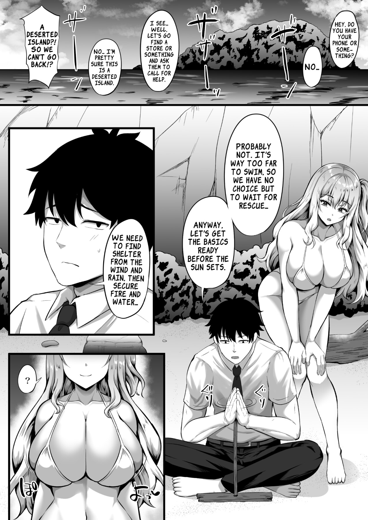 Hentai Manga Comic-The Gal and My Stranded Diary ~Our Lovey-Dovey Life Alone on a Desert Island~-Read-5